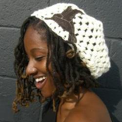 Cream Hummingbird Slouchy Hat